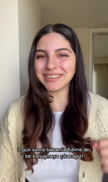begumkabatas isimli Instagram hesabının etkinlik paylaşımı Reels videosundan bir ekran görüntüsü