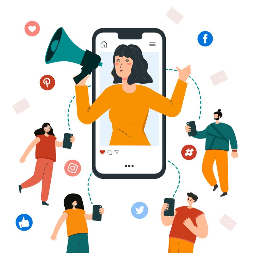 Influencer-Marketing über verschiedene Social-Media-Plattformen