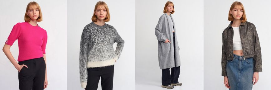 Butik açmak için toptancılardan Dilvin'in toptan giyim görselleri