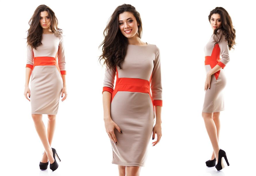 Anlaşmalı modelle farklı açılardan çekilmiş elbise görseli