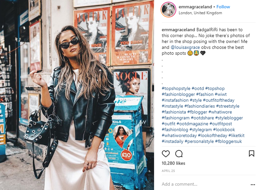 Instagram etkileşimini artırmada Influencer'ların model olarak kullanımının etkisini ifade eden görsel