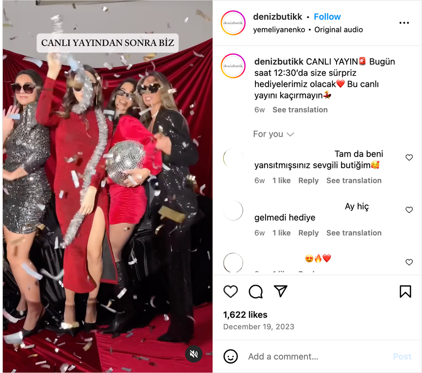 instagram canlı yayın