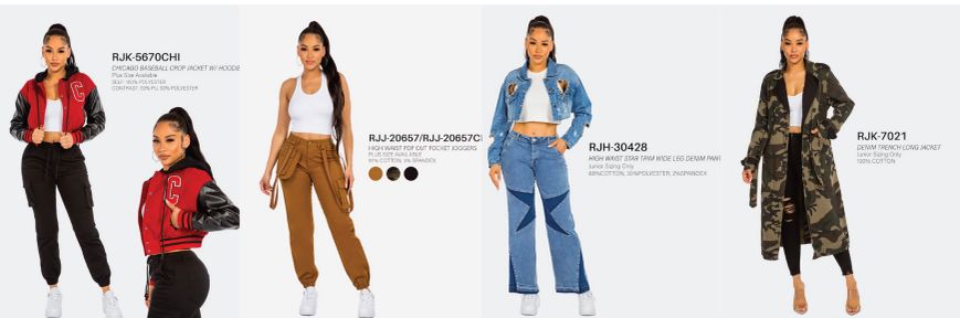 Abiti all'ingrosso del marchio di abbigliamento all'ingrosso American Bazi of LA Fashion District
