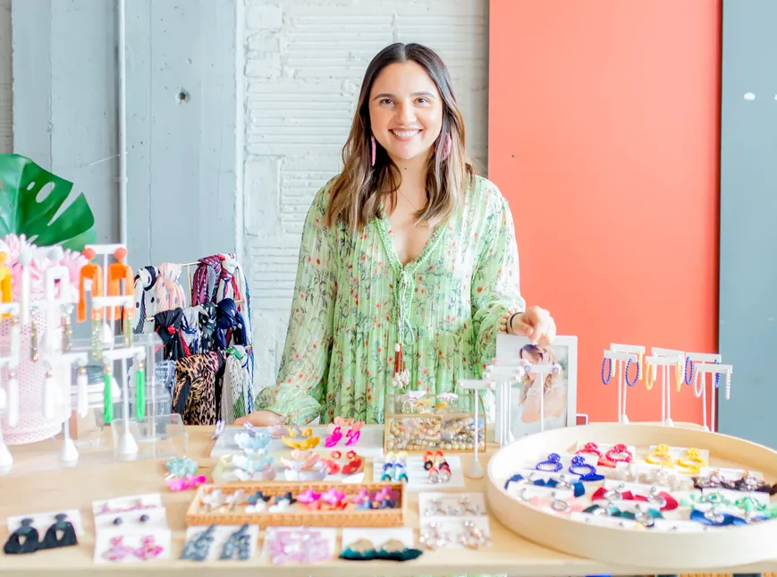 Eigenaar van een pop-up shop van in Heart to Market