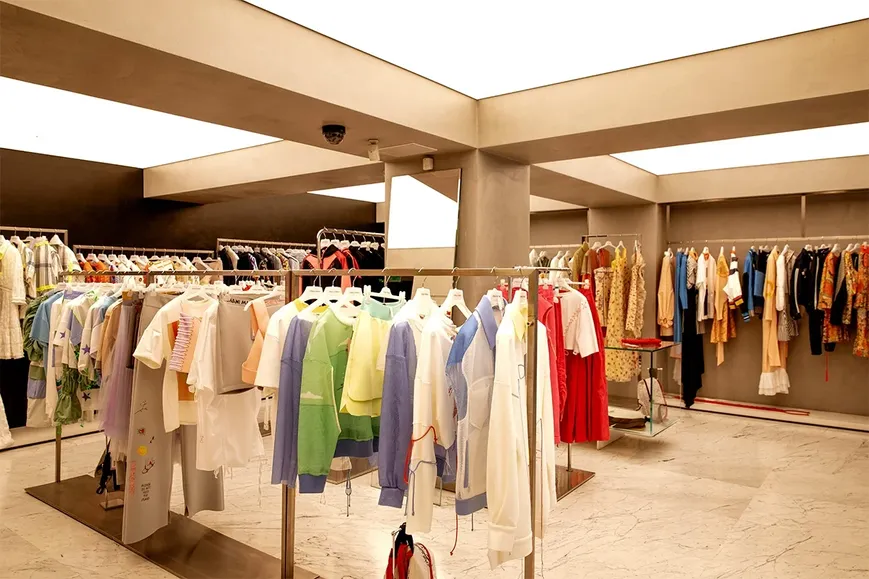 Osmanbey bayam giyim toptancılarından Gizia'nın showroom'u