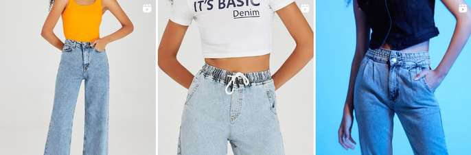 IT'S Basic web sitesindeki toptan kot pantolon kategorisinin ekran görüntüsü