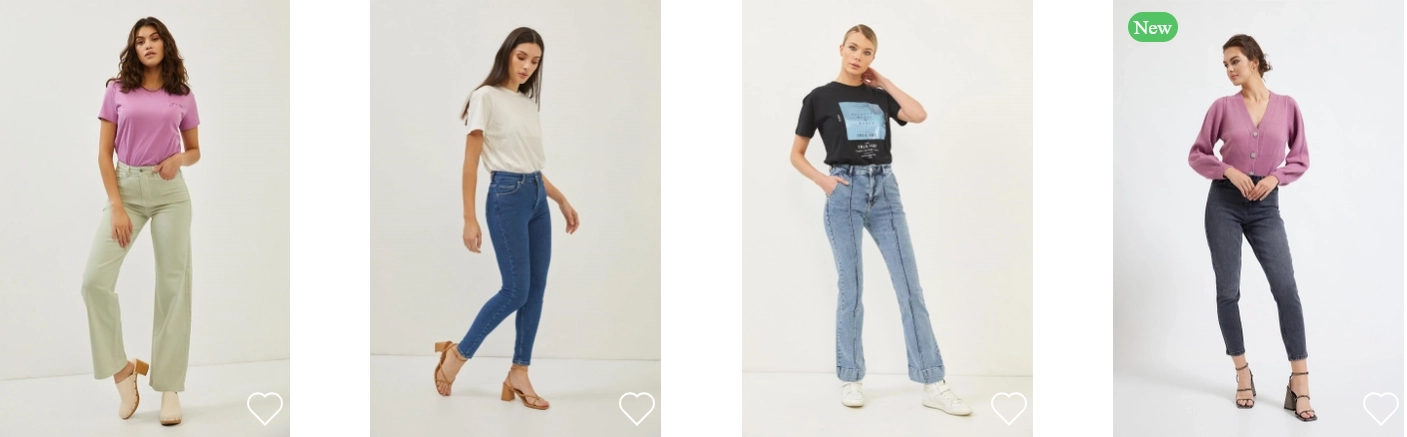 Las mejores ofertas en Pantalones de mezclilla y tela para mujer