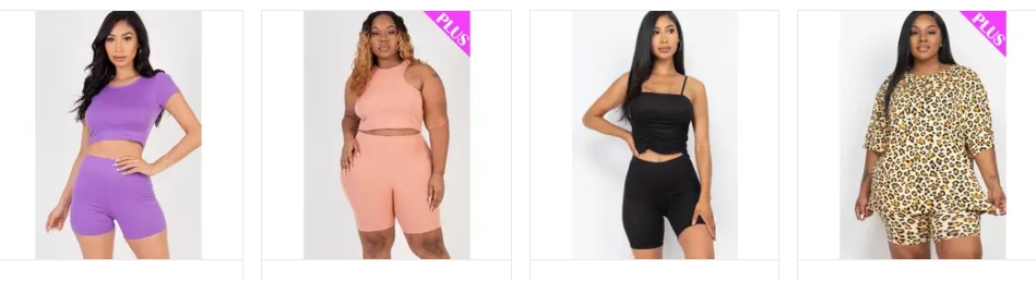 Dames die stijlvolle bikershorts van Capella dragen