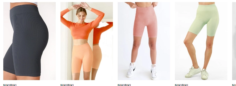 Dames in bikershorts van Nikibiki