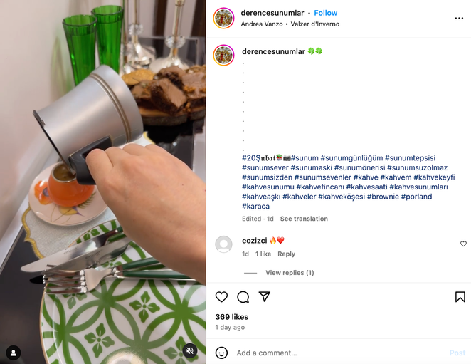 derencesunumlar Instagram hesabında yapılan reel paylaşımı
