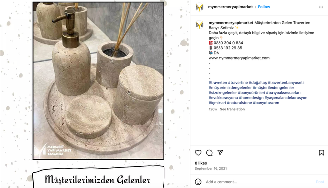 mymermeryapimarket isimli Instagram hesabının müşterilerden gelenler paylaşımı