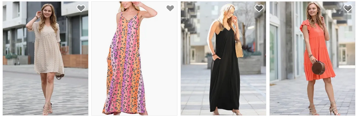 Dames in stijlvolle jurken van 42POPS