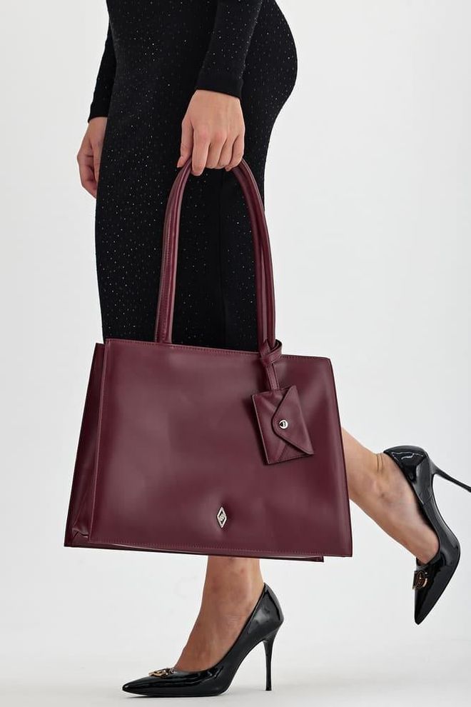 ARON Atelier Γυναικεία Τσάντα Ωμου Abella Claret Red Χονδρικό εμπόριο ενδυμάτων 0