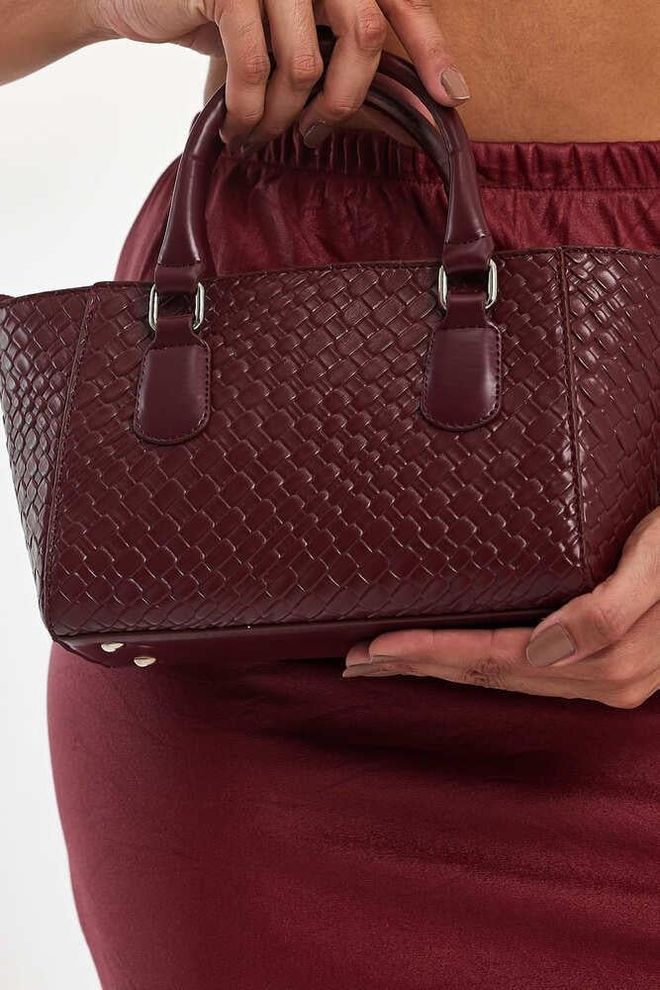 ARON Atelier Burgunderrote Damenhandtasche Von Favor Großhandelskleidung 7