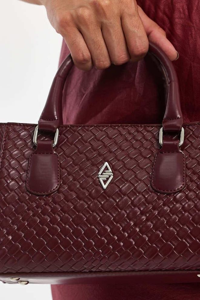 ARON Atelier Burgunderrote Damenhandtasche Von Favor Großhandelskleidung 4