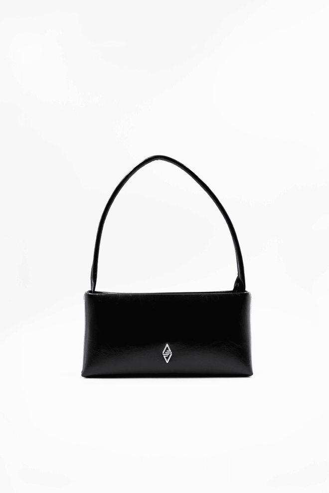ARON Atelier “Wilma Black Crinkle” Lakinės Odos Moteriškas Pečių Krepšys Didmeninė prekyba drabužiais 0