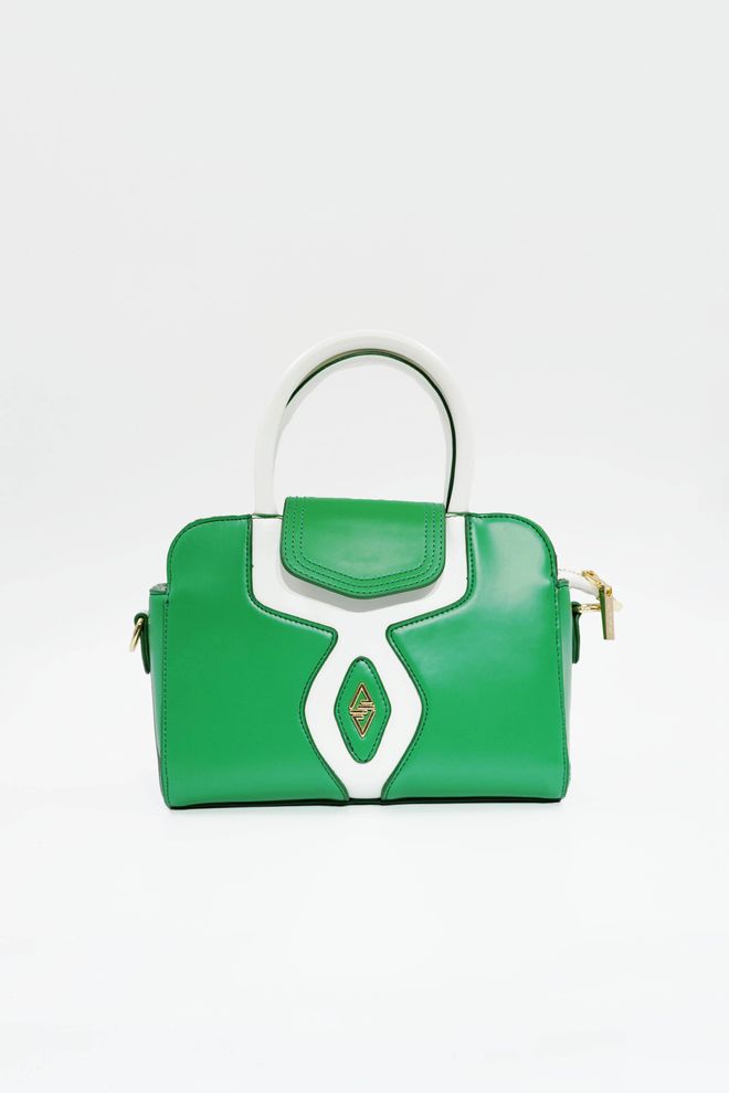 ARON Atelier Sac À Main Soley Grass Green Matte Glossy Pour Femme Vêtements en gros 0