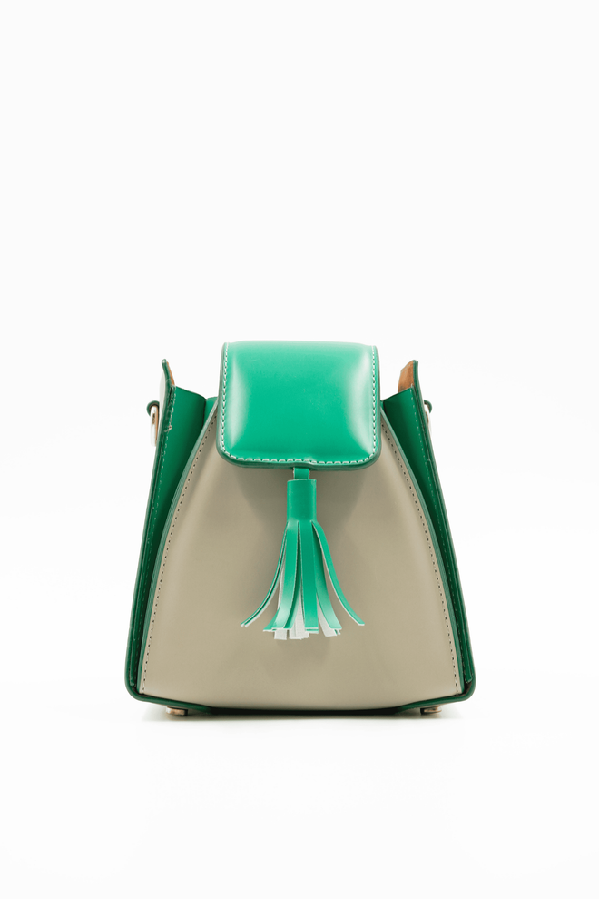 ARON Atelier Accesoriu Inel Verde Pyramid Grass Geantă De Mână Detaliată Pentru Femei Îmbrăcăminte cu ridicata 0