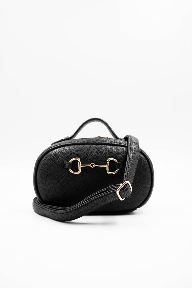 ARON Atelier Bonnie Black Schultertasche Für Damen Mit Detailliertem Accessoire Großhandelskleidung 2