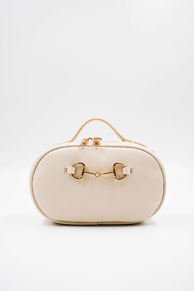 ARON Atelier Bolso De Hombro Bonnie Beige Con Detalles De Accesorios Para Mujer Ropa al por mayor 0