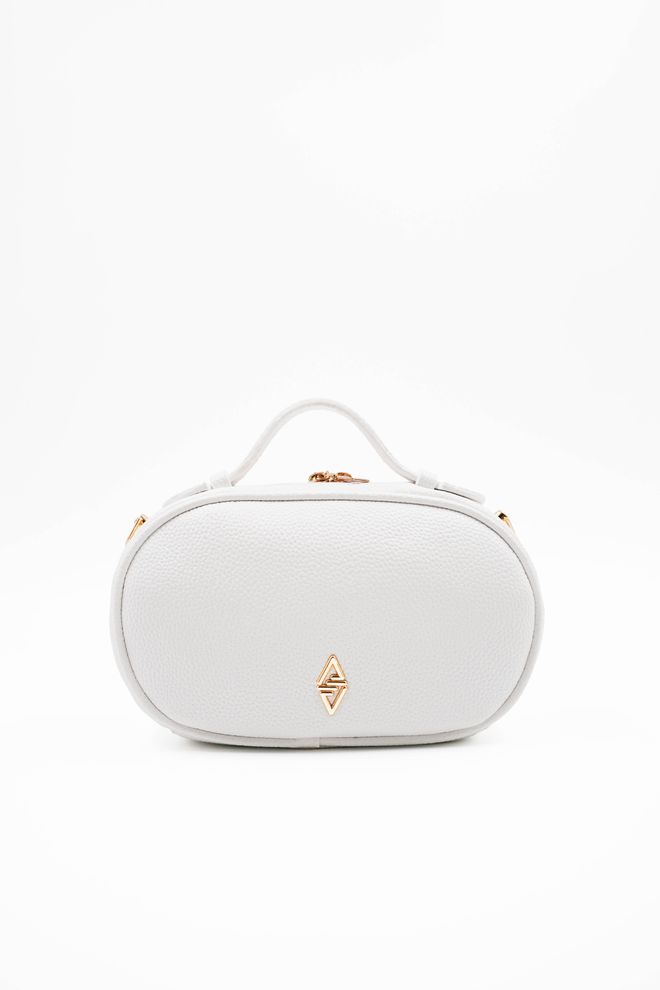 ARON Atelier Bonnie White Schultertasche Für Damen Mit Detailliertem Accessoire Großhandelskleidung 4