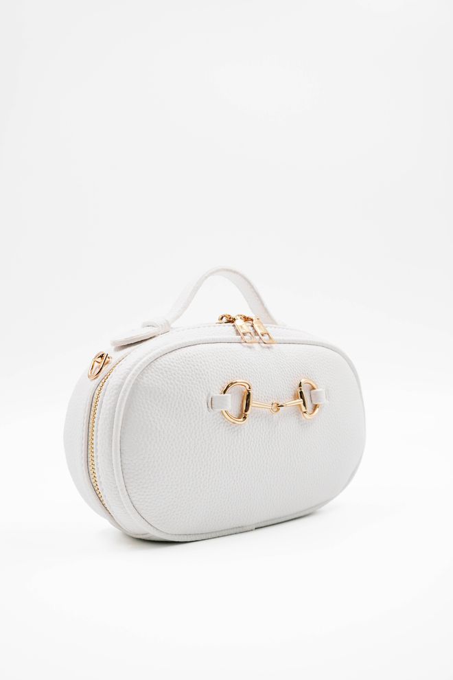 ARON Atelier Bonnie White Schultertasche Für Damen Mit Detailliertem Accessoire Großhandelskleidung 3