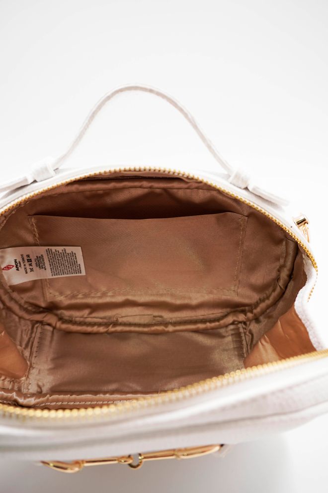 ARON Atelier Bonnie White Schultertasche Für Damen Mit Detailliertem Accessoire Großhandelskleidung 5