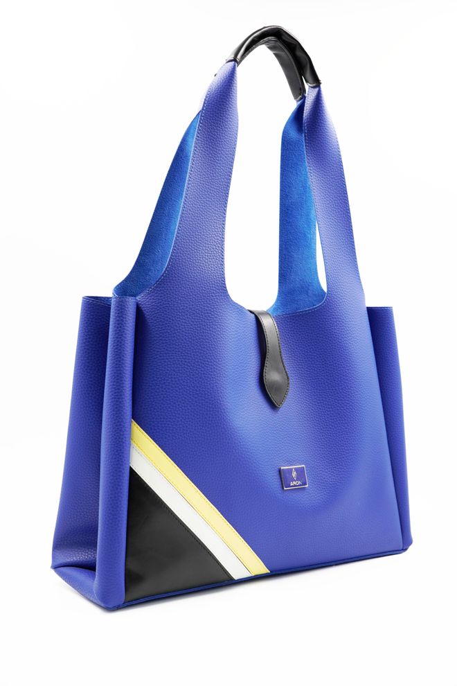 ARON Atelier Borsa A Tracolla Da Donna In Pelle Blu Flotr Svetlana Saks Abbigliamento all'ingrosso 2