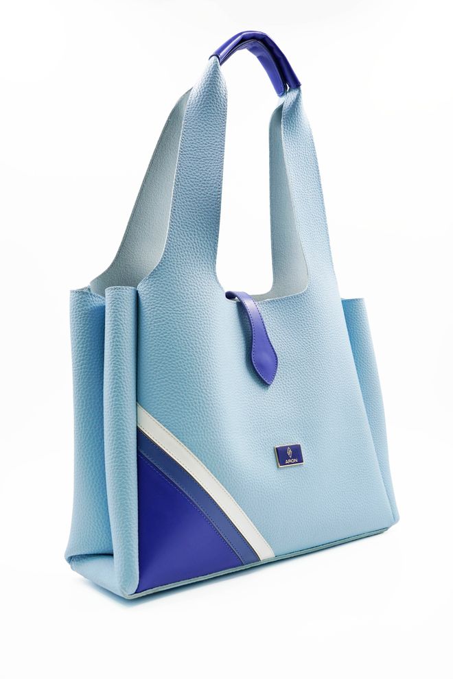 ARON Atelier Borsa A Tracolla Da Donna Svetlana Sky Blue Flotr In Pelle Abbigliamento all'ingrosso 2
