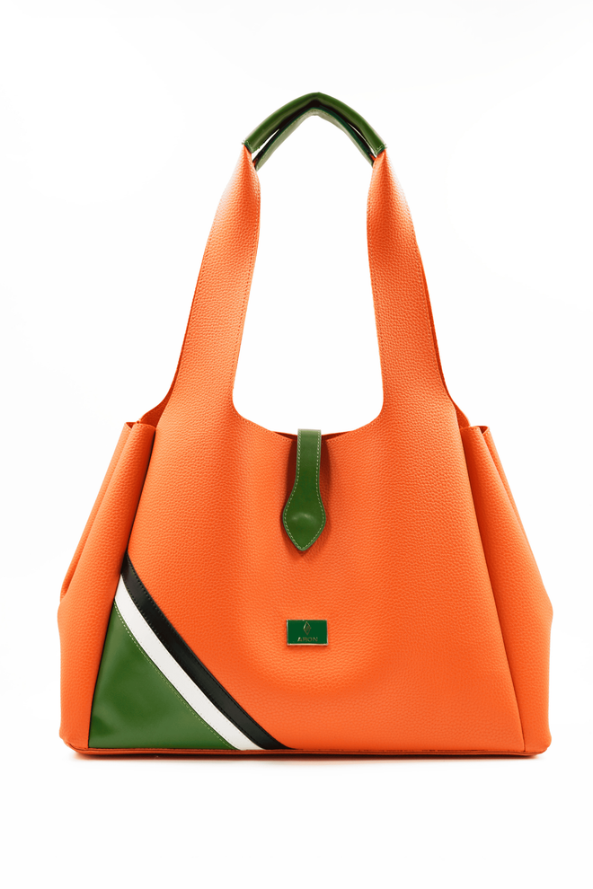 ARON Atelier Svetlana Orange Flotr Odinis Moteriškas Pečių Krepšys Didmeninė prekyba drabužiais 0