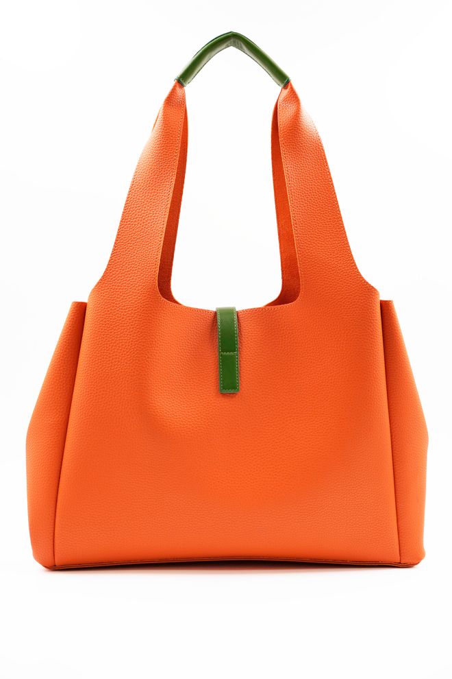 ARON Atelier Borsa A Tracolla Da Donna In Pelle Svetlana Orange Flotr Abbigliamento all'ingrosso 3