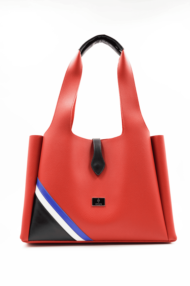 ARON Atelier Borsa A Tracolla Da Donna In Pelle Svetlana Red Flotr Abbigliamento all'ingrosso 0