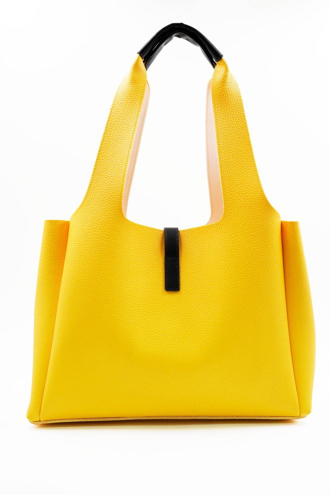 ARON Atelier Borsa A Tracolla Da Donna In Pelle Svetlana Yellow Flotr Abbigliamento all'ingrosso 3