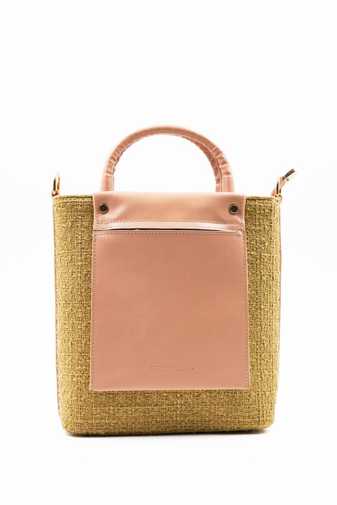 ARON Atelier حقيبة كتف نسائية من سلسلة فالنتينا المخصصة بتفاصيل منقوشة من المنك ملابس بالجملة 0