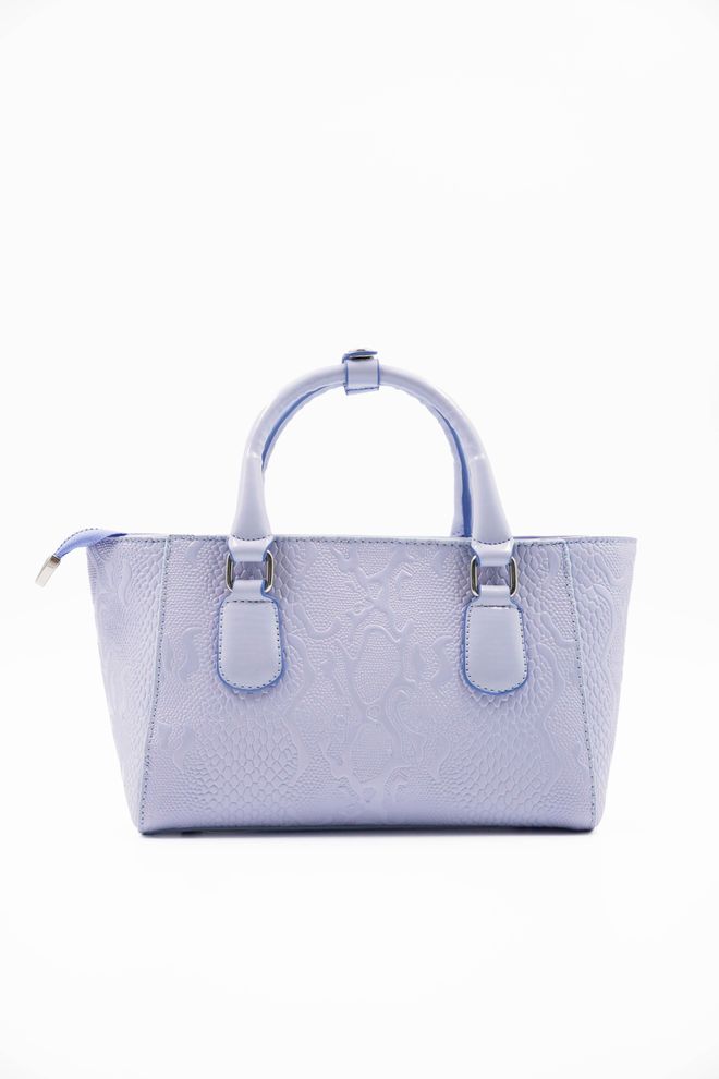 ARON Atelier Favorite Ženska Torba Sa Lakiranom Kožom Sa Štampanom Bebom Plava Велепродаја одеће 4