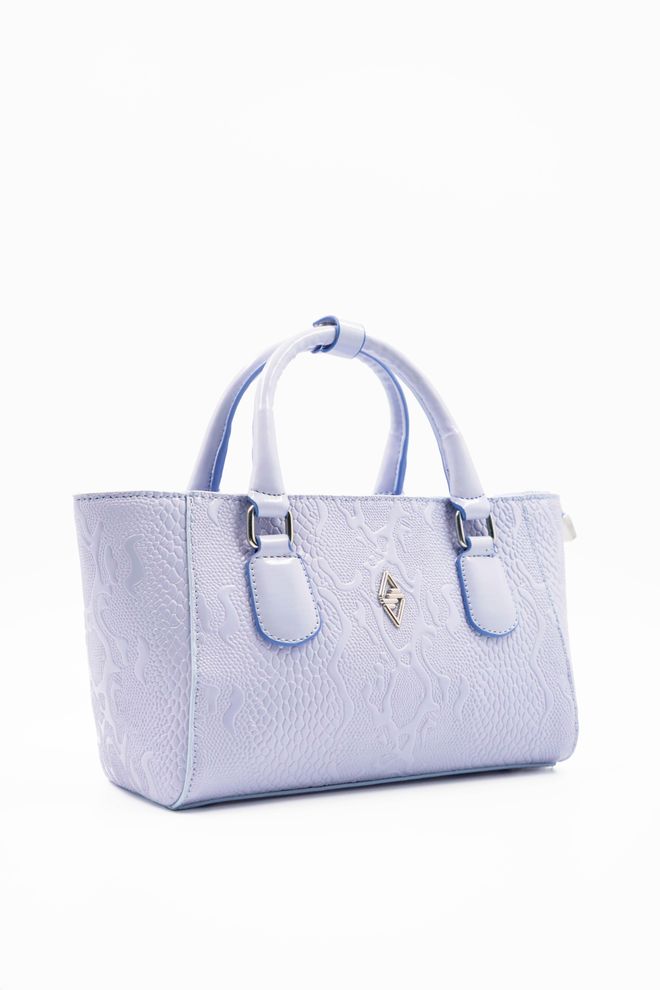 ARON Atelier Favorite Ženska Torba Sa Lakiranom Kožom Sa Štampanom Bebom Plava Велепродаја одеће 2