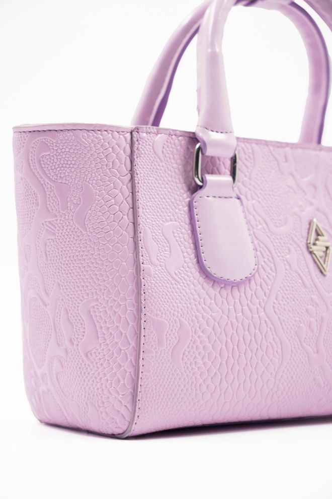 ARON Atelier Geantă De Mână Pentru Femei Favor Din Piele Lacată Imprimată Liliac Îmbrăcăminte cu ridicata 3