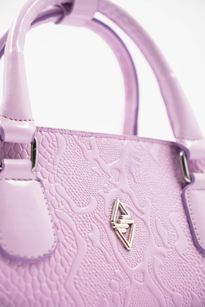 ARON Atelier Geantă De Mână Pentru Femei Favor Din Piele Lacată Imprimată Liliac Îmbrăcăminte cu ridicata 1