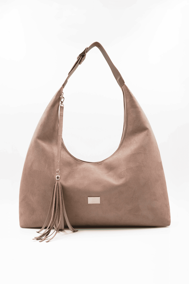 ARON Atelier Sadie Mink Tassel Detail Suede Women Shoulder Bag Χονδρικό εμπόριο ενδυμάτων 0