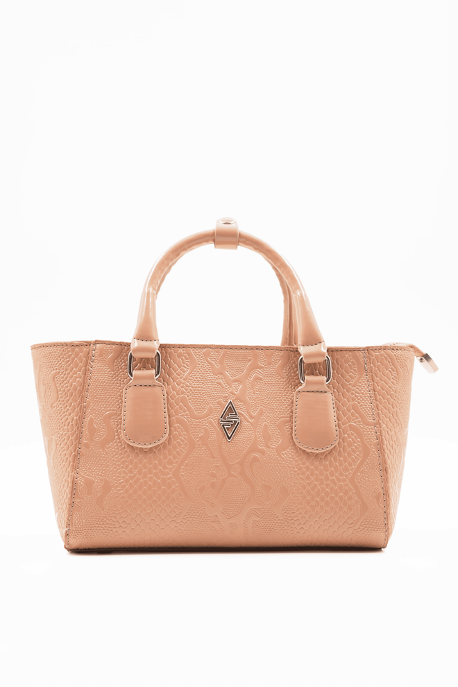 ARON Atelier Γυναικεία Τσάντα Favor Με Πατίνι Με Τύπωμα Σκούρο Μπεζ Χονδρικό εμπόριο ενδυμάτων 0