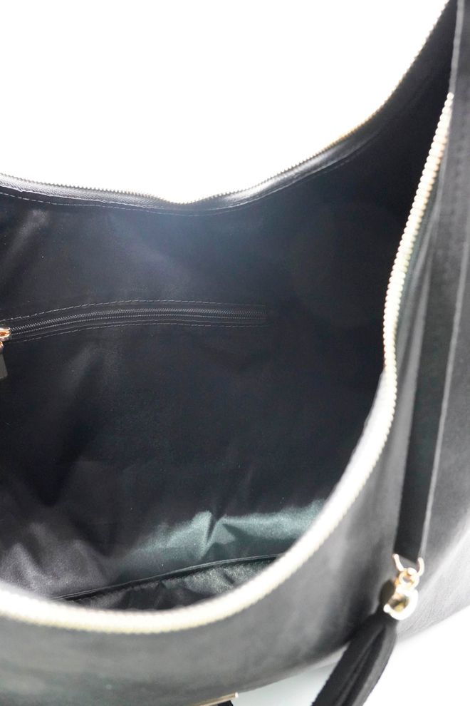 ARON Atelier Дамска Чанта За Рамо Sadie Black Tassel Detail От Велур Дрехи на едро 5