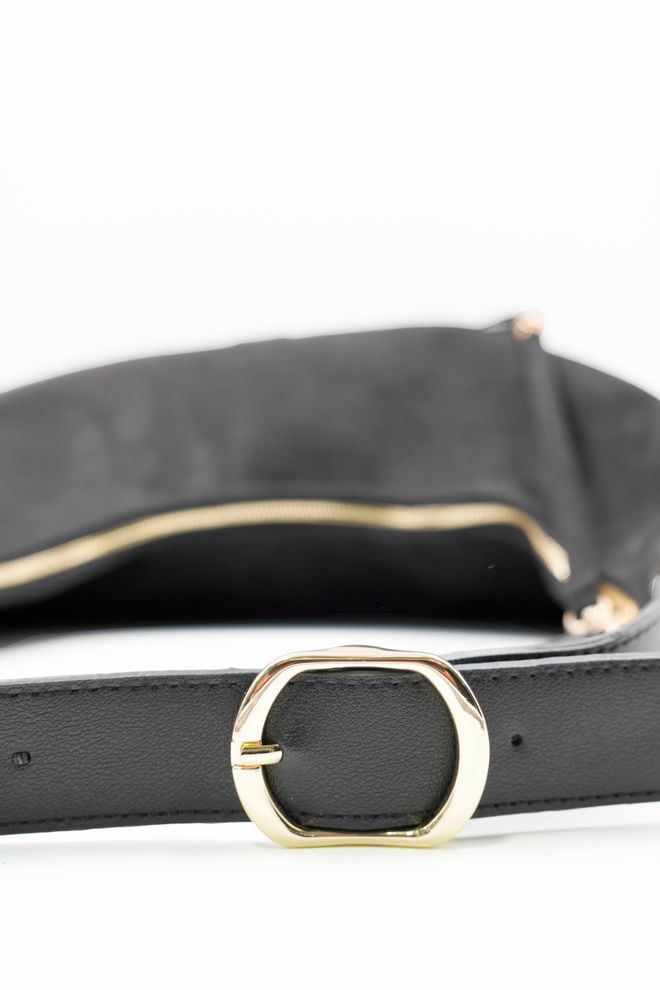 ARON Atelier Дамска Чанта За Рамо Sadie Black Tassel Detail От Велур Дрехи на едро 4