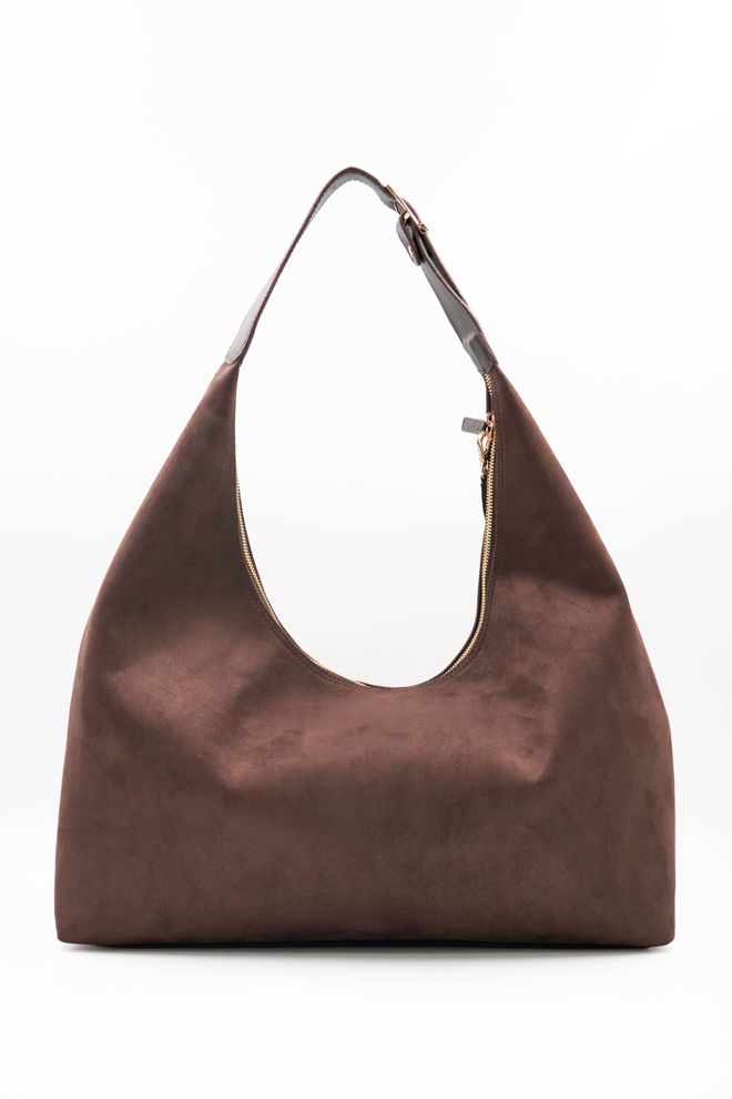 ARON Atelier Geantă De Umăr Pentru Femei Sadie Coffee Cu Ciucure Din Piele De Căprioară Îmbrăcăminte cu ridicata 4