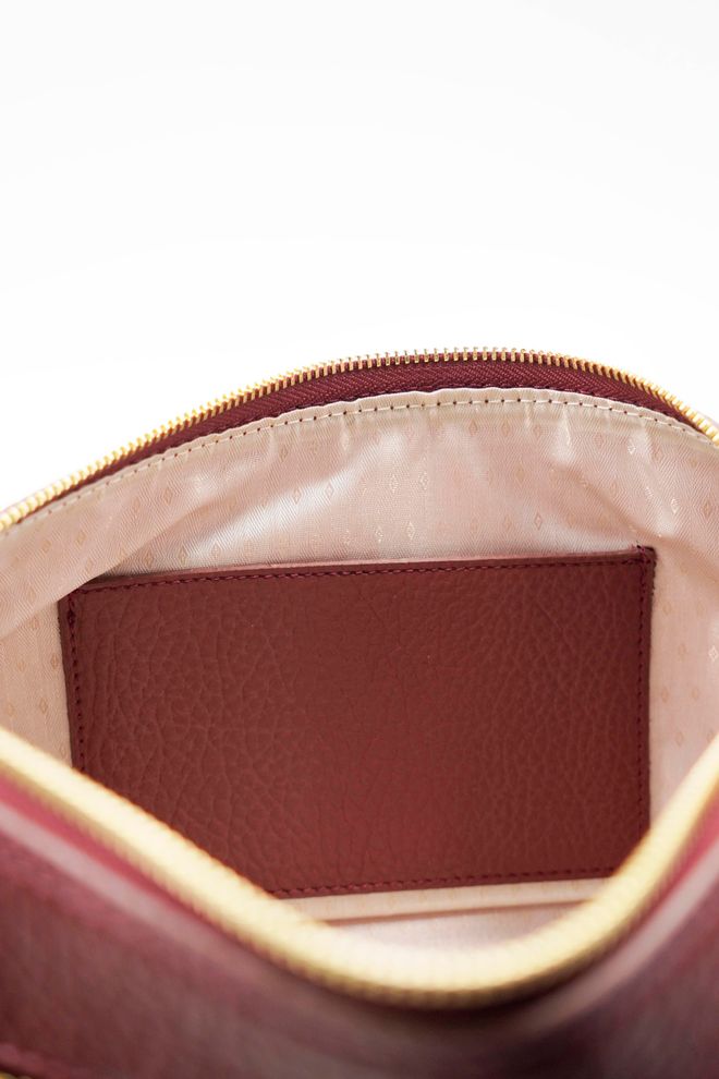 ARON Atelier Luna Бургундска Мека Дамска Чанта За Рамо Дрехи на едро 5