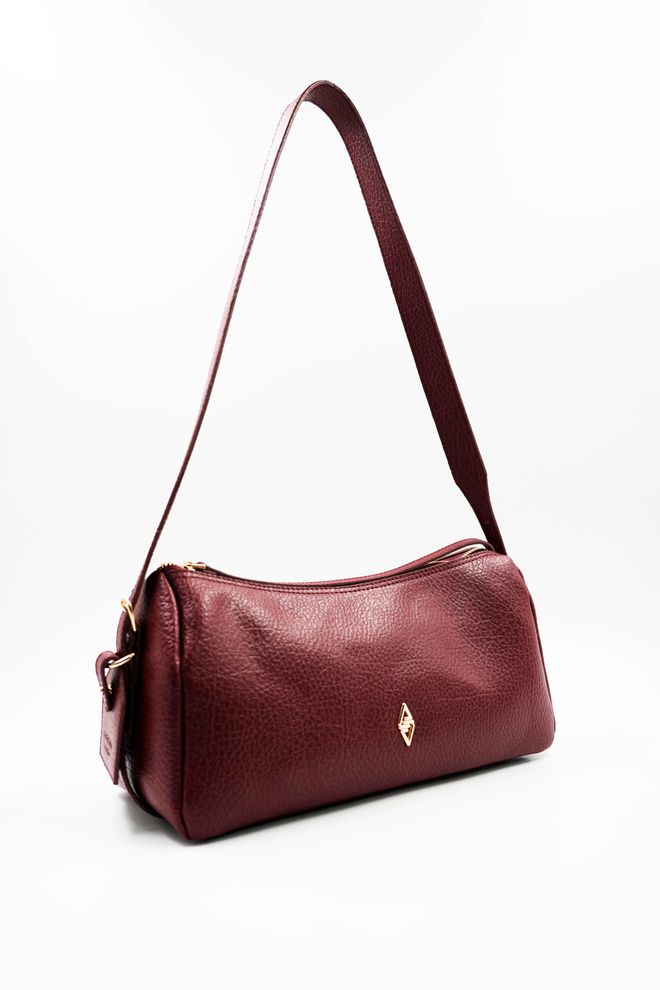 ARON Atelier Luna Бургундска Мека Дамска Чанта За Рамо Дрехи на едро 2