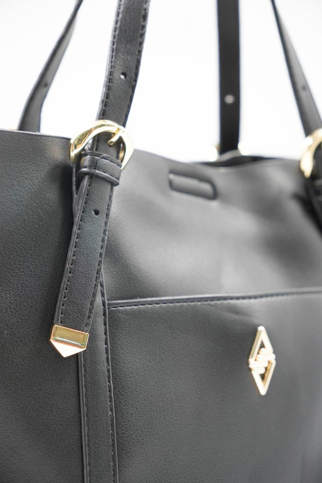 ARON Atelier Detailná Mäkká Dámska Taška Na Rameno Mila Black Tipped Veľkoobchod s oblečením 1