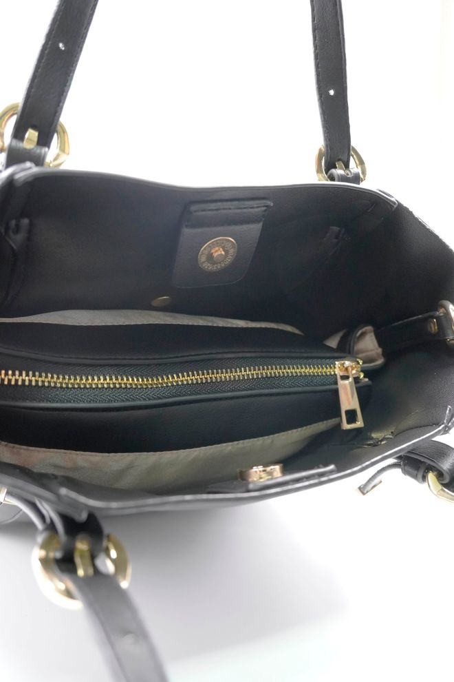 ARON Atelier Detailná Mäkká Dámska Taška Na Rameno Mila Black Tipped Veľkoobchod s oblečením 4