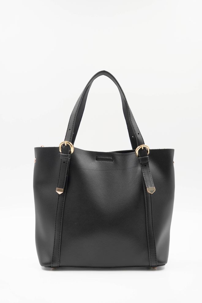 ARON Atelier Detailná Mäkká Dámska Taška Na Rameno Mila Black Tipped Veľkoobchod s oblečením 3