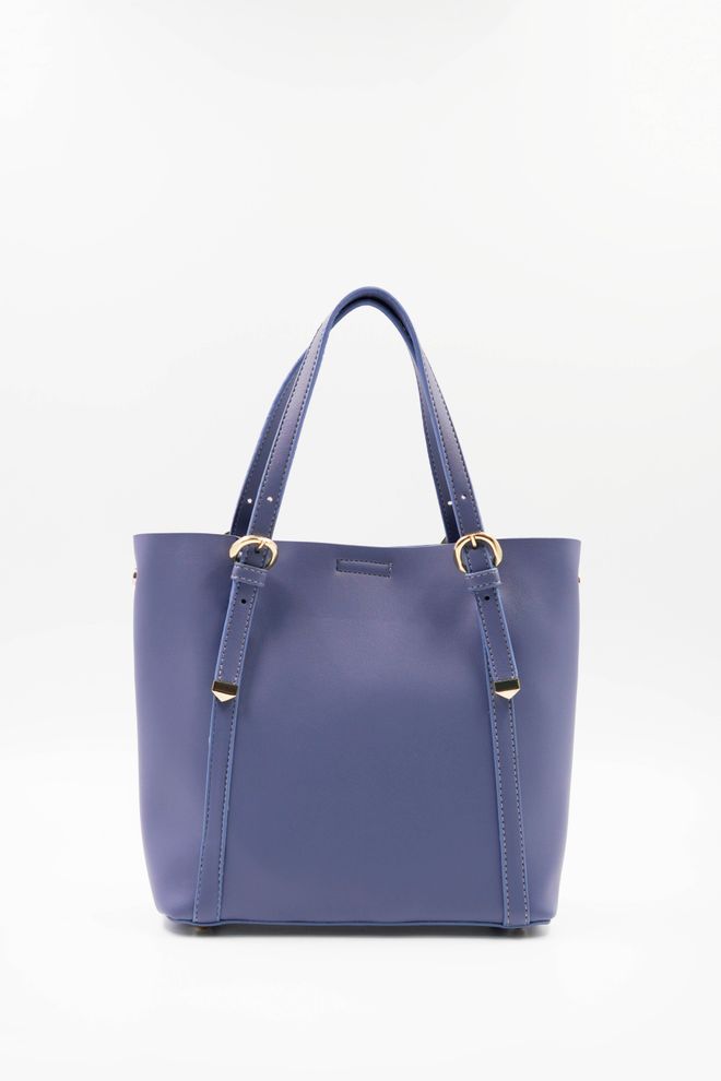 ARON Atelier Mila Denim Blue Brim Detailná Mäkká Dámska Taška Cez Rameno Veľkoobchod s oblečením 3