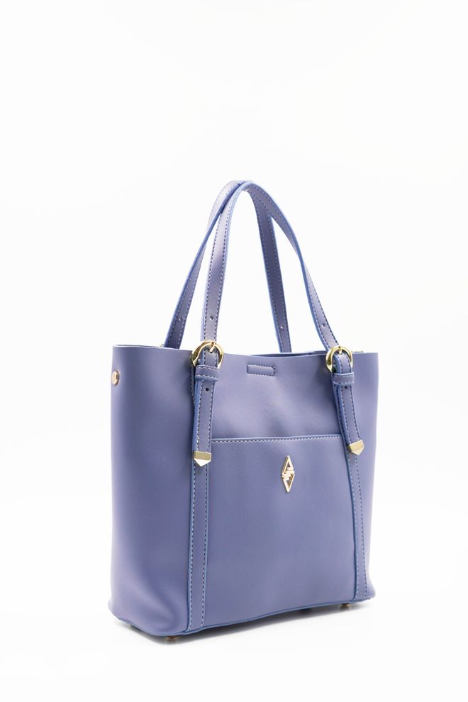 ARON Atelier Mila Denim Blue Brim Detailná Mäkká Dámska Taška Cez Rameno Veľkoobchod s oblečením 1